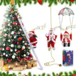 Electric Chimney Climbing Santa Claus Musical Toys