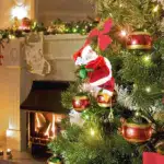 Electric Chimney Climbing Santa Claus Musical Toys