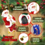 Electric Chimney Climbing Santa Claus Musical Toys