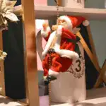Electric Chimney Climbing Santa Claus Musical Toys