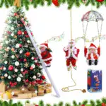 Electric Chimney Climbing Santa Claus Musical Toys