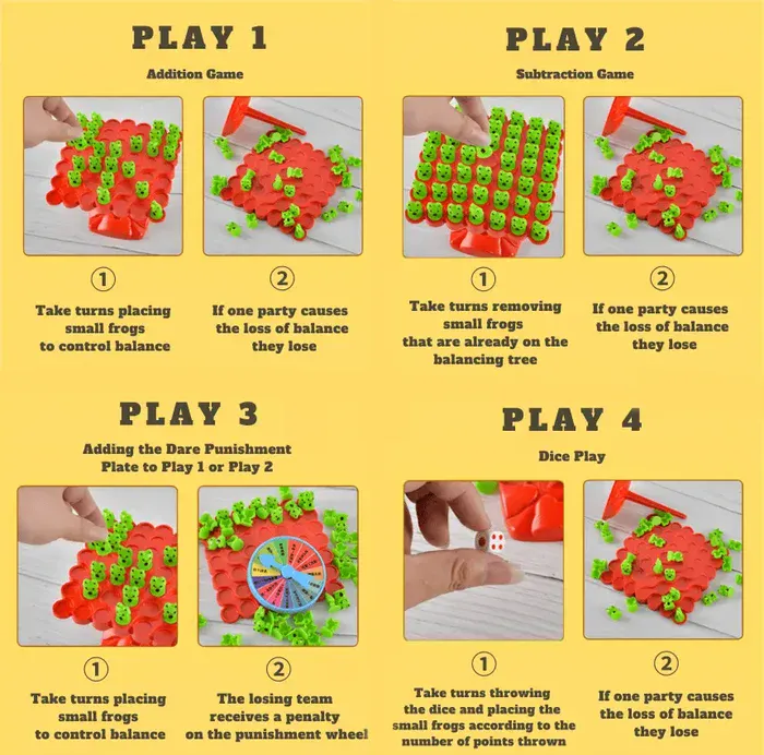 Frog Balance Game Instructions