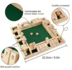 Wooden Dice Board Game Shut The Box - Image 10