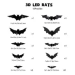 3D Bat Design LED Decoration - Image 13