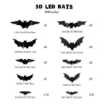 3D Bat Design LED Decoration - Image 17