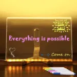 LED Note Board with Colorful Neon Markers – Rewritable Light-Up Message & Drawing Board - Image 11