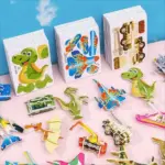 3D Cartoon Puzzle Set for Kids