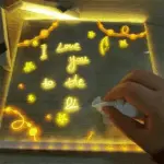 LED Note Board with Colorful Neon Markers – Rewritable Light-Up Message & Drawing Board - Image 7