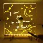 LED Note Board with Colorful Neon Markers – Rewritable Light-Up Message & Drawing Board - Image 8