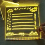 LED Note Board with Colorful Neon Markers – Rewritable Light-Up Message & Drawing Board - Image 9