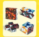 Kids Magic Cube Shape Shifting Puzzle – Stress Relief & Brain Teaser Toy - Image 8