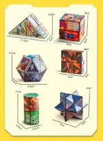 Kids Magic Cube Shape Shifting Puzzle – Stress Relief & Brain Teaser Toy - Image 14