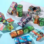 Kids Magic Cube Shape Shifting Puzzle – Stress Relief & Brain Teaser Toy - Image 3