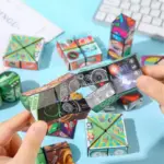 Kids Magic Cube Shape Shifting Puzzle – Stress Relief & Brain Teaser Toy - Image 2